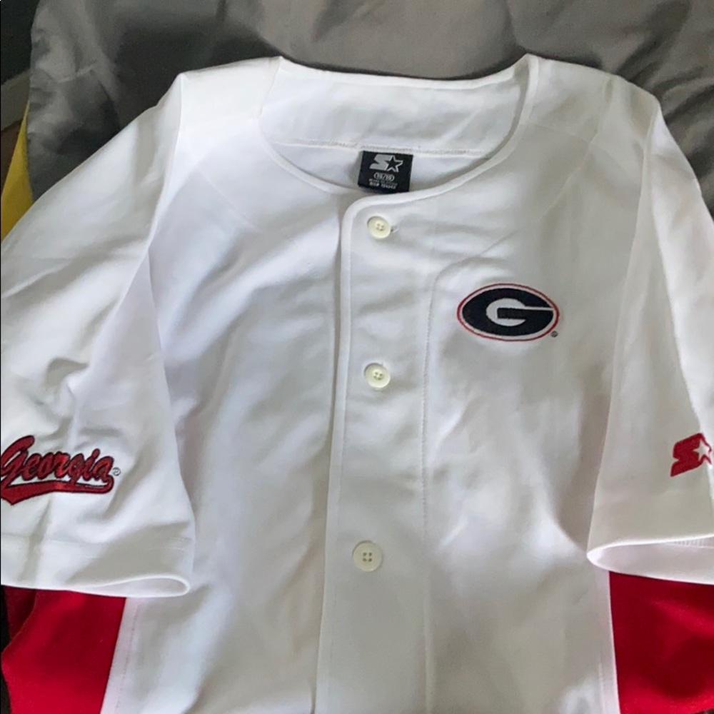 Youth Georgia Bulldogs Football Button Up Jersey